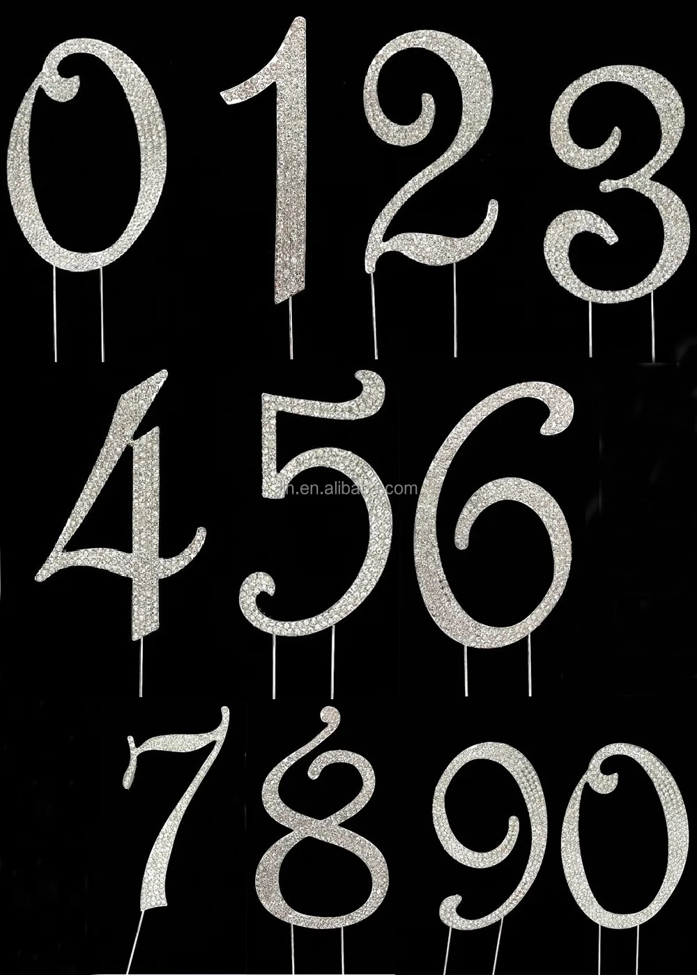 number cake topper 2