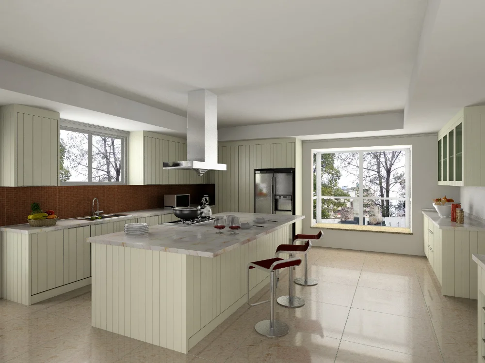 Customize Design New Style Matt Lacquer White Kitchen ...