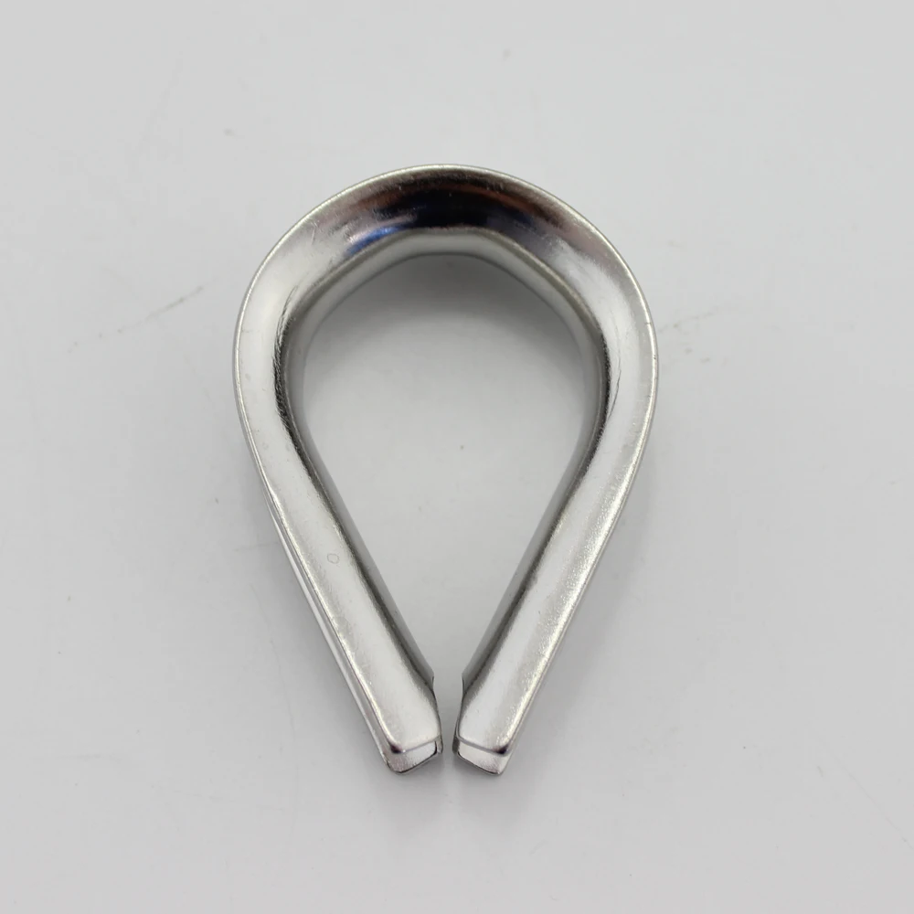 Heavy Duty SS304/316 European Wire Rope Thimbe Cable Thimble