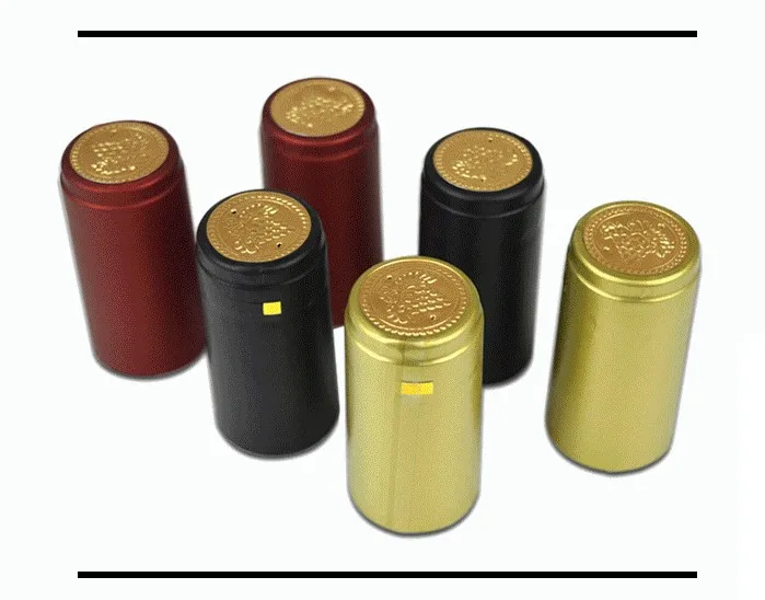 300pcs Heat Shrink Capsules Wine Bottle Caps Sleeves Seal Cover PVC 32mm 