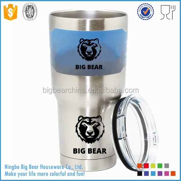 30oz Insulated Glass Tumbler Printing Machines With Nonspill Slide
