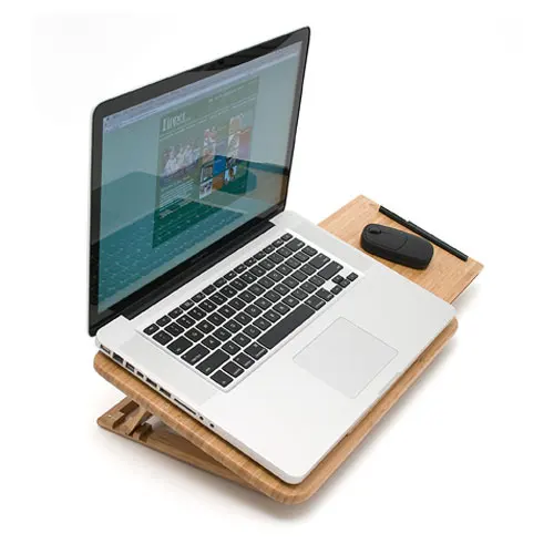 Amazing Bamboo Laptop Table Stand With Mouse Pad In Lap Desks