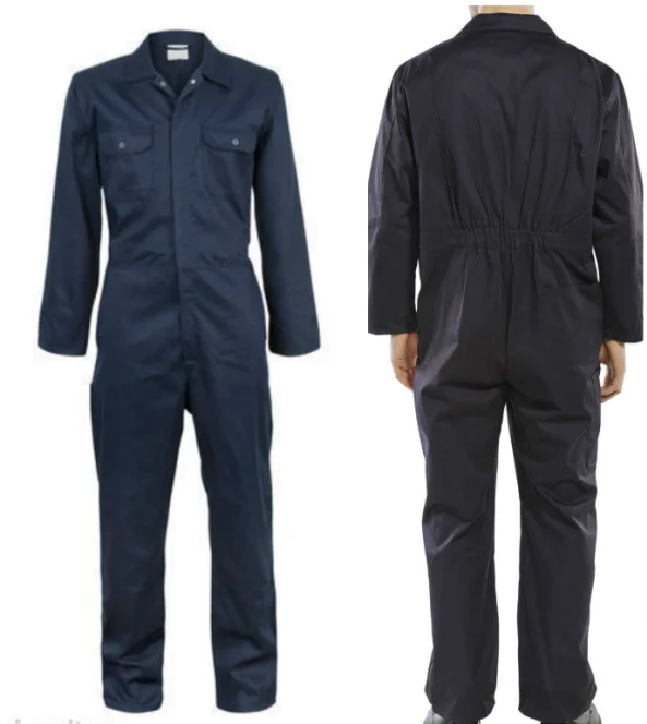 Mens Boiler Suit Coverall With Elestic Waist Back Mechanic Painters ...