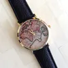 gold case world map watch dial
