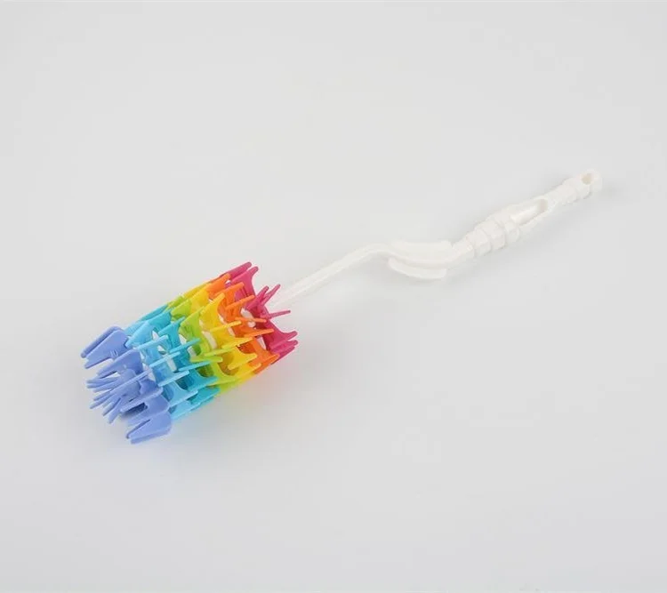 New 360 Degree Rotating Long Handle Soft Silicone Bottle Cleaning Brush