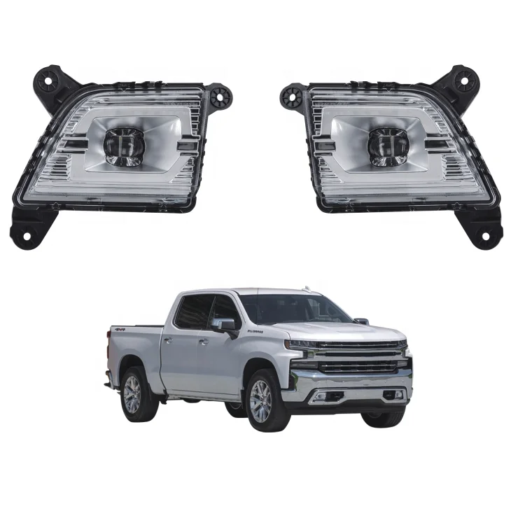 For Chevrolet SILVERADO 2019- DRL AUTO CAR LED fog light