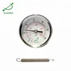 Surface pipe spring thermometer connected with copper