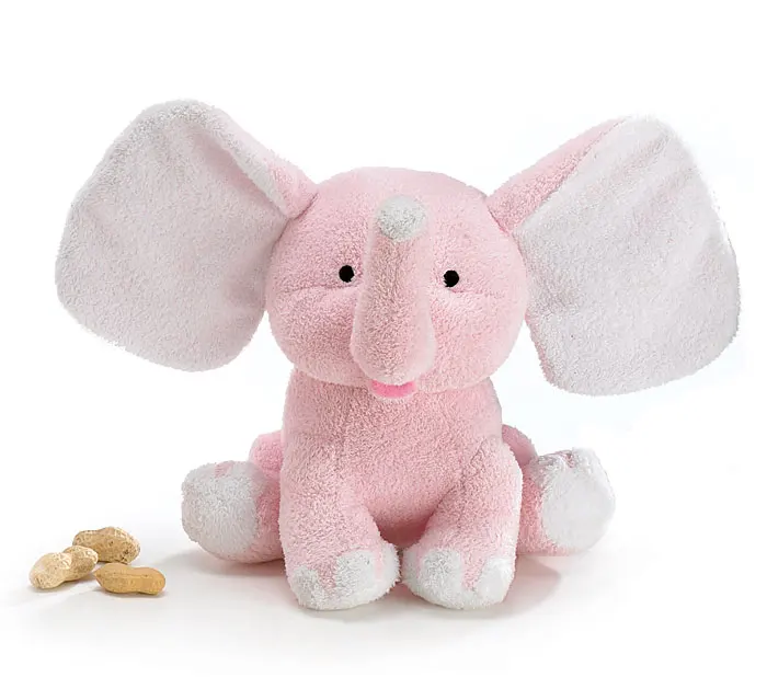pink elephant baby toy