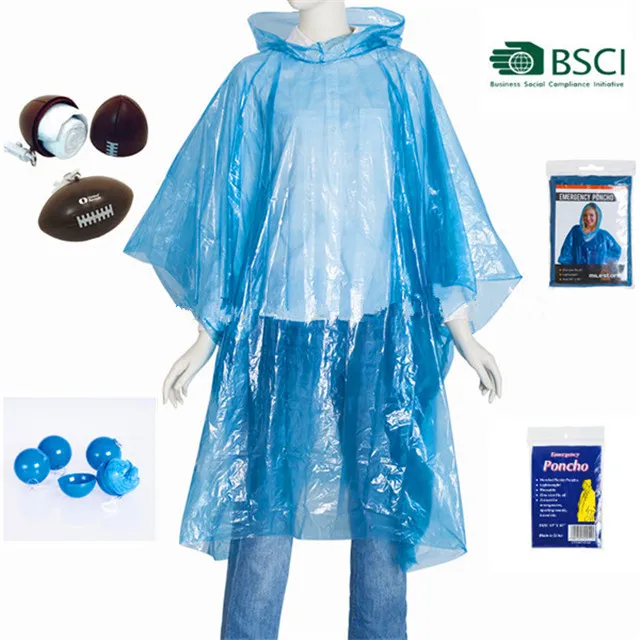 pink disposable rain poncho