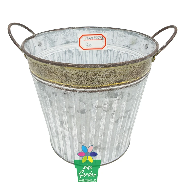 Wholesale Personalized Garden Flower Decoration Shabby Chic Galvanized