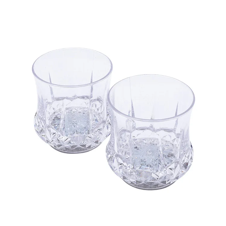 Acrylique en forme d'ananas led clignotant tasses en verre &agrave; boire