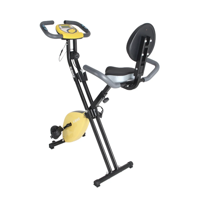 exercise bike with backrest