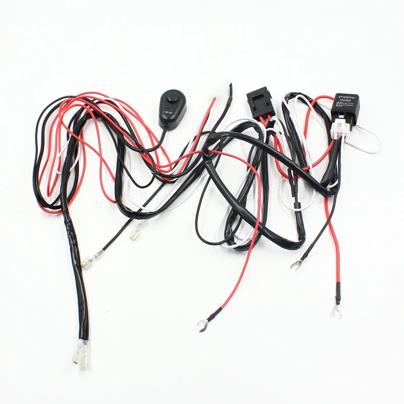 Led Wiring Harness Kit Controller 40a 12v On/off Switch Relay Harness