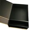 Custom logo black hair wig box for gift, wig packaging book style magnet box