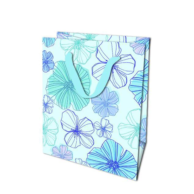 2019 Promotion Recyclable Foldable Custom Made Printed Christmas Gift Paper Bag For Birthday Party