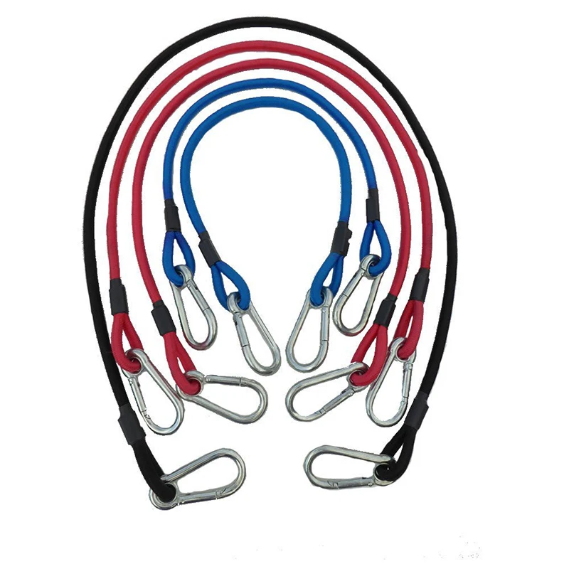 Carabiner Super Heavy Duty Bungee Cords with Hooks 3/8 UV Protected Cord