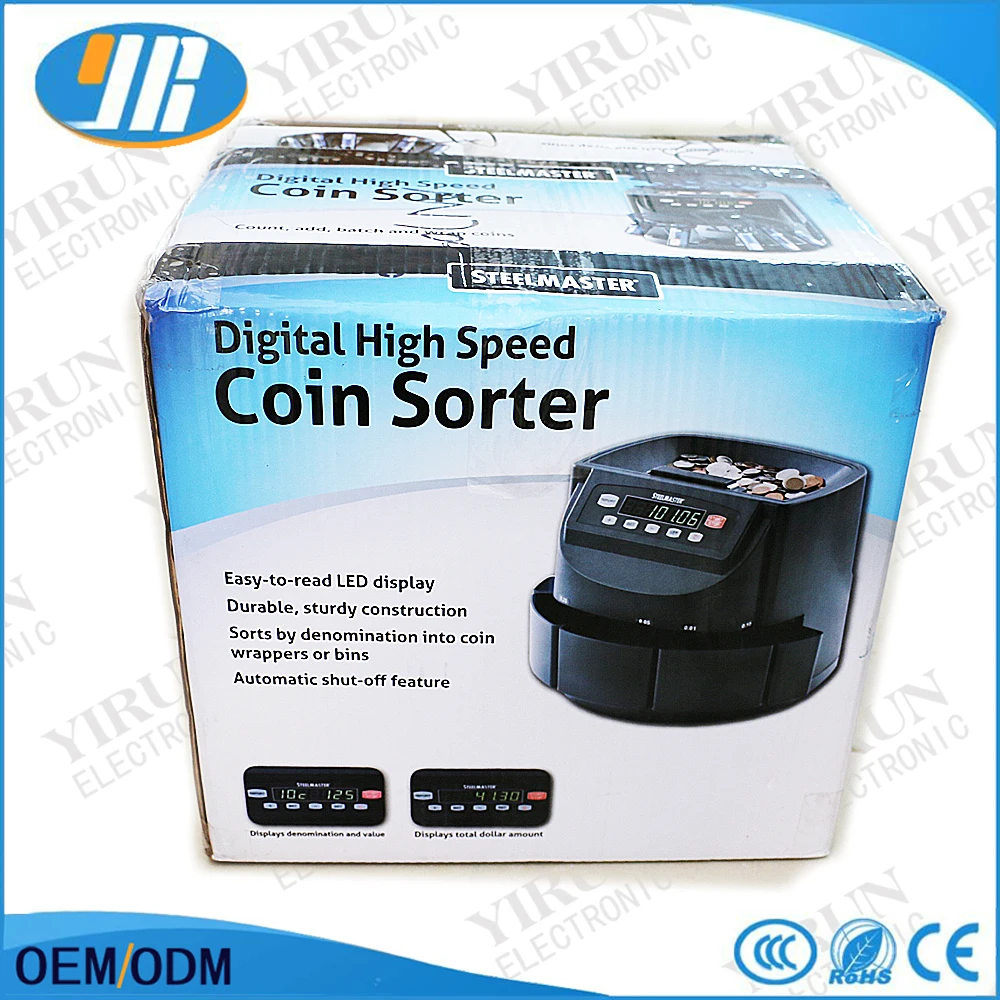 Professional Multifunction Euro Coin Counter Currency Sorting Machine