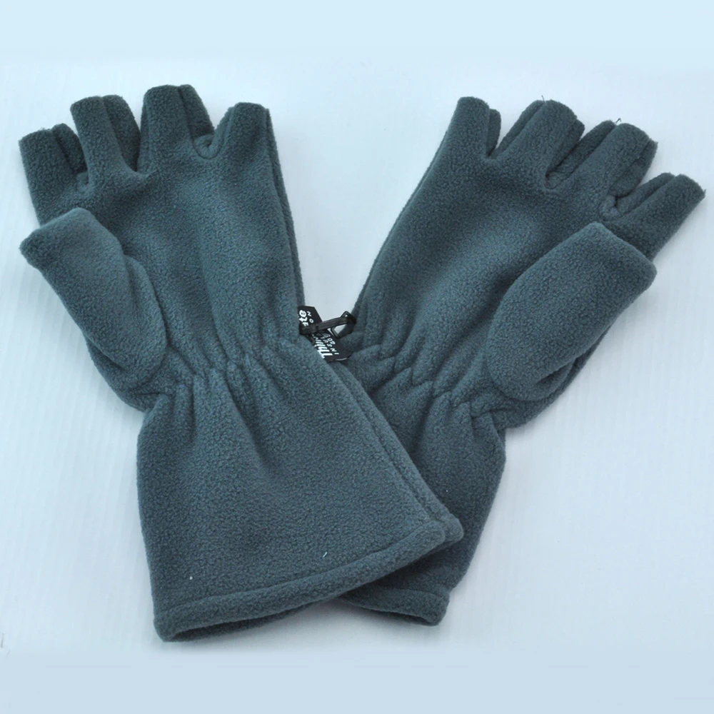 fleece fingerless gloves