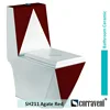 washdown one piece sanitary ware ceramic wc toilet bowl SH211(agate red)