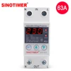 House 63A Adjustable Protection Over and Under Value Automatic High and Low Voltage Protect Relay with Voltage Meter Display