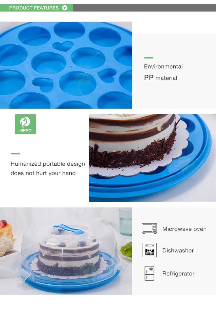 8 Inch Clear Round Plastic Cake Carrier With Handle Wholesale Buy