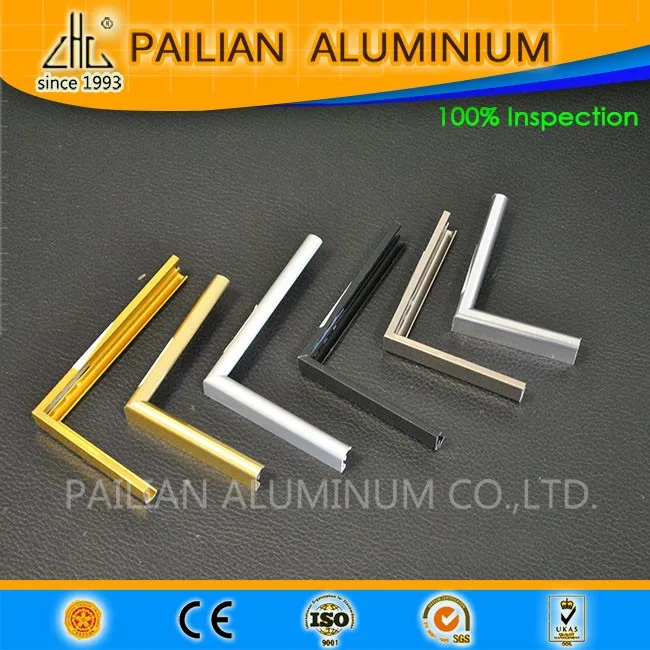 Brushed Colorful Extruded Aluminum Picture Fram For Aluminum Framing