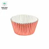 Food Grade aluminium foil bakery mould rose gold cupcake paper wrapper