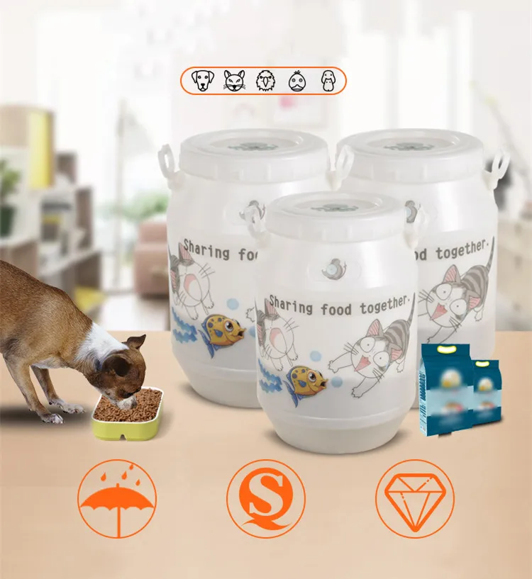 Wholesale Custom Stainless Steel Big Pet Food Storage Waterproof Large