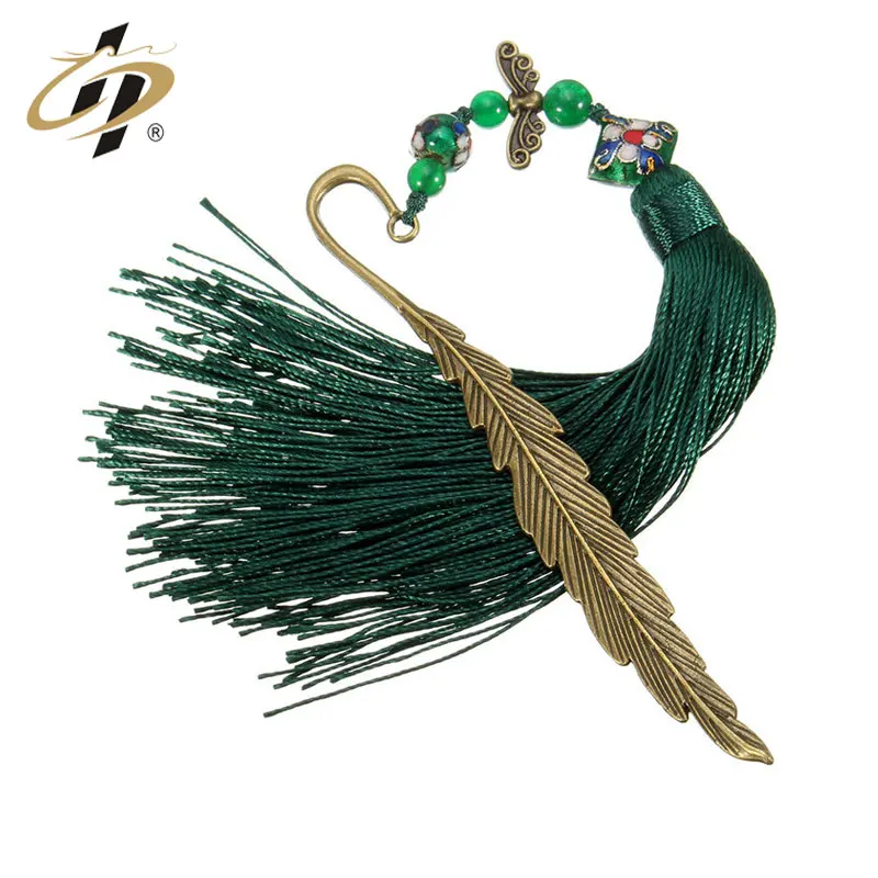 个性化金属空白孔雀羽毛书签