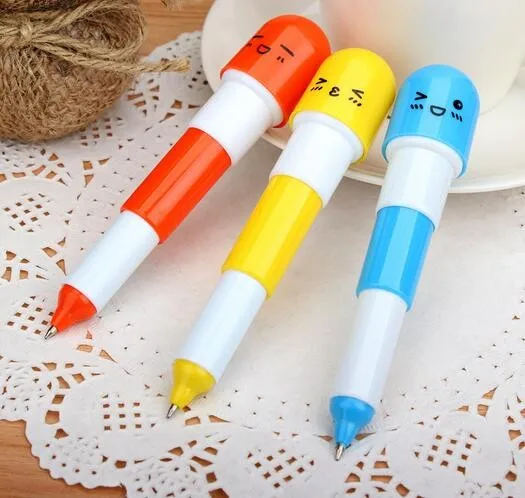 Kawaii Capsule Creative Pills Ball Telescopic Stationery Facial ...