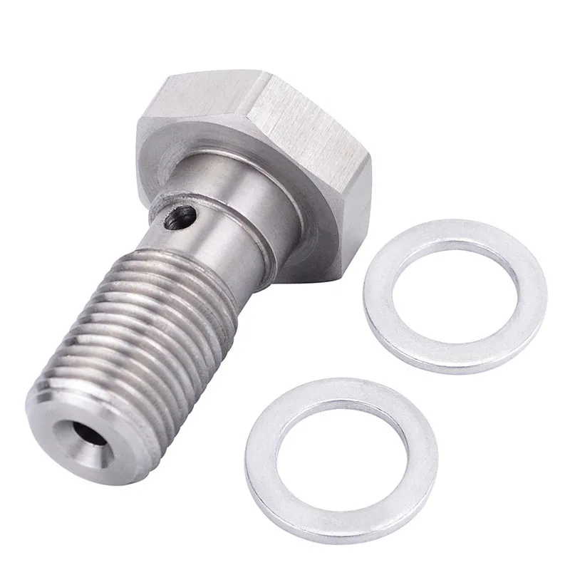 Phefop M8 X 1.25mm To AN4 Banjo Bolt Adapter - Stainless Steel Hydraulic Hose Fitting For Brake Lines, Motorcycle - View #4