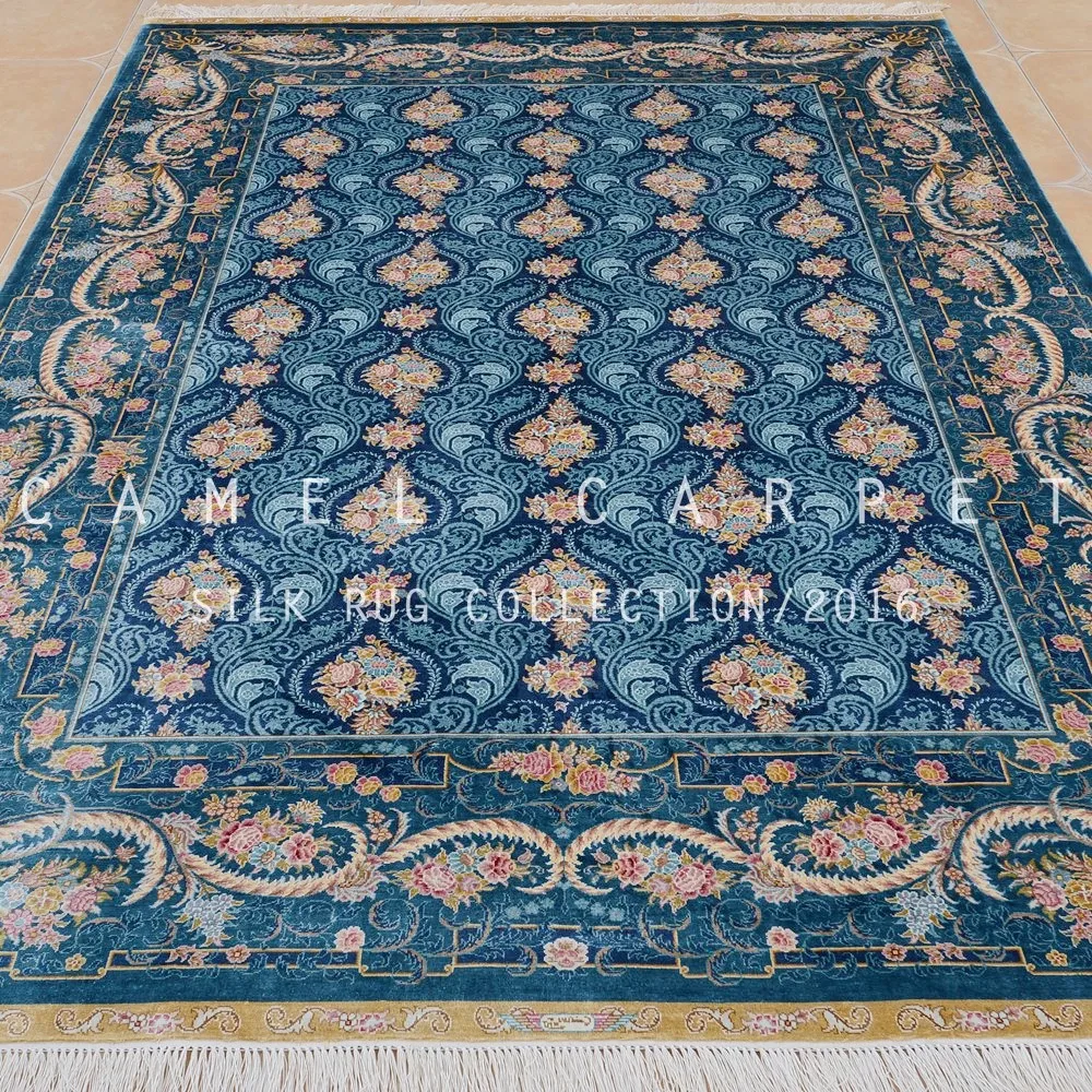Egyptian Rug Natural Silk Online 5.5x8 Feet Carpets Handmade Buy