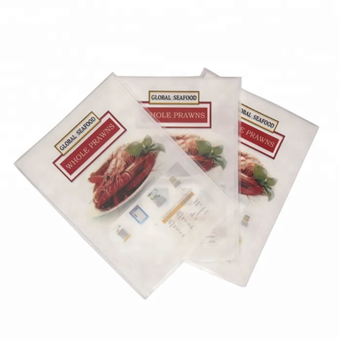 Wholesale Custom Laminated Plastic Zipper Frozen Fish Vacuum Bag Dried