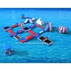 30x25 Largest floating inflatable water obstacle course for adults made of 0.9mm pvc tarpaulin with air pump