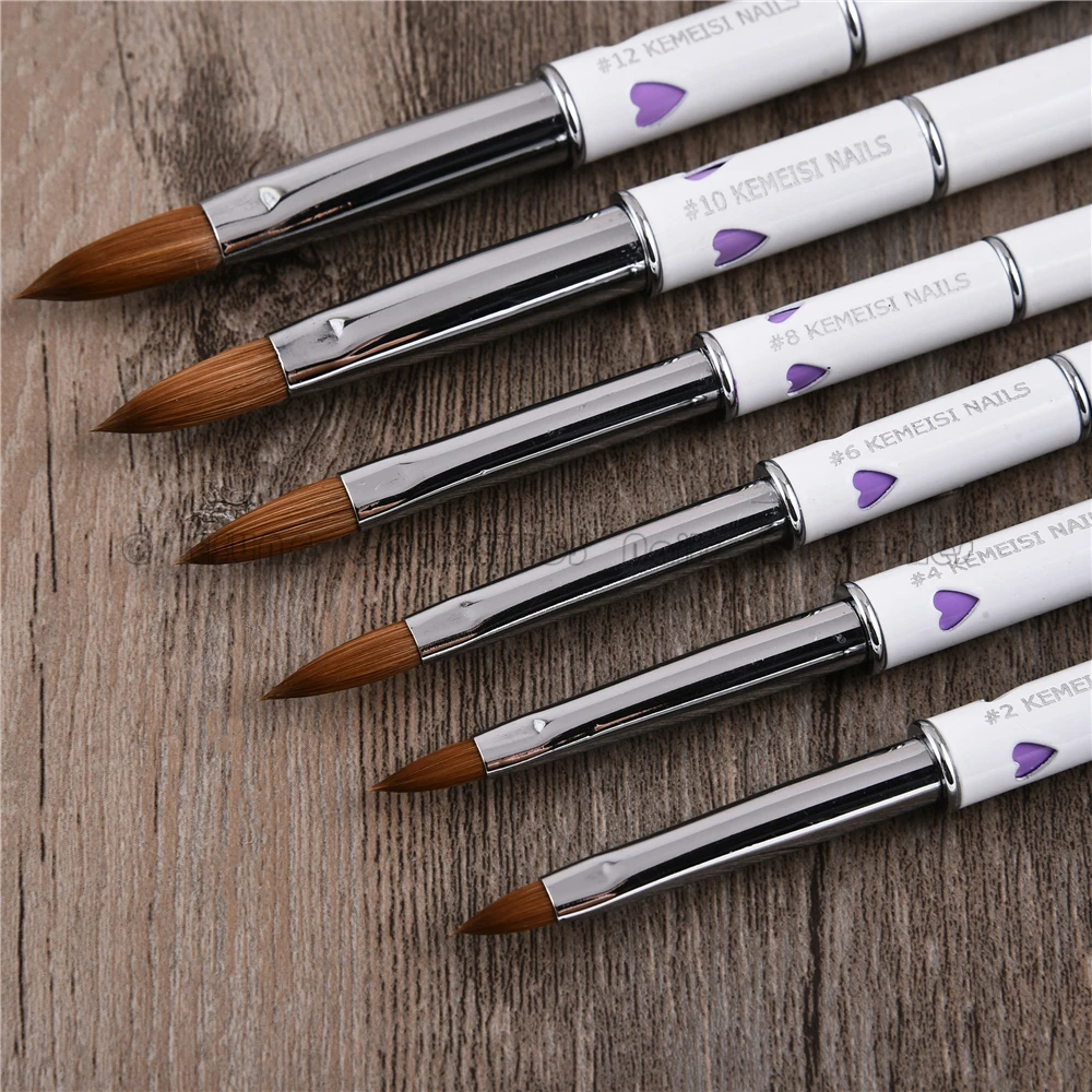 Customizable New Kolinsky Acrylic Nail Brush Nail Tool Brush Pure Color