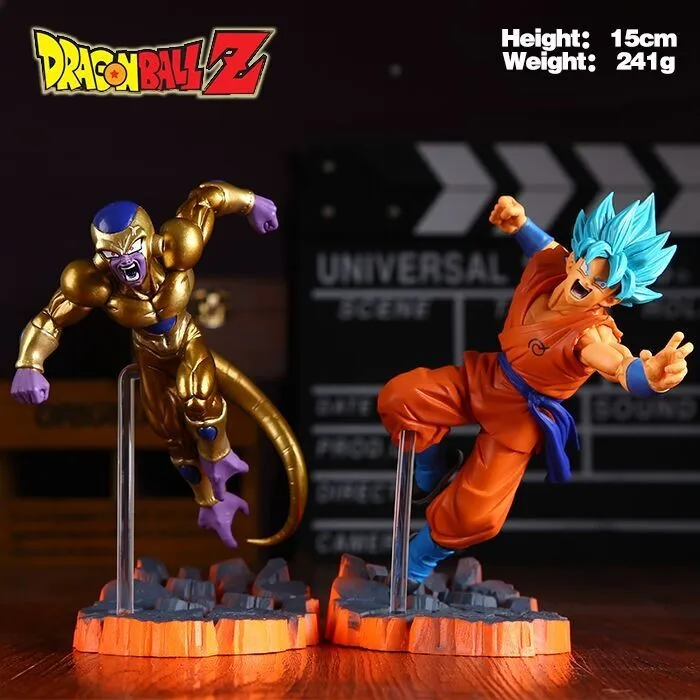 Dragon Ball Z Super Saiyan Goku Son Freeza Freezer Ultimate Form Anime Combat Edition PVC Action