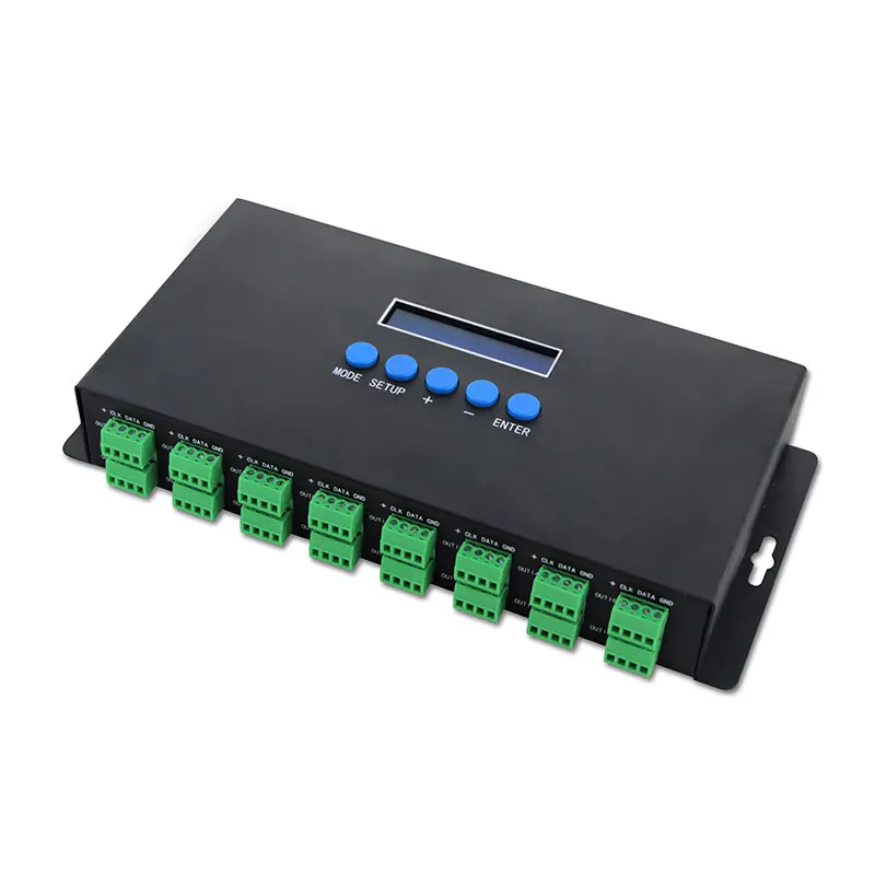 ethernet port led display controller, RGB pixel light SPI led 2812 controller