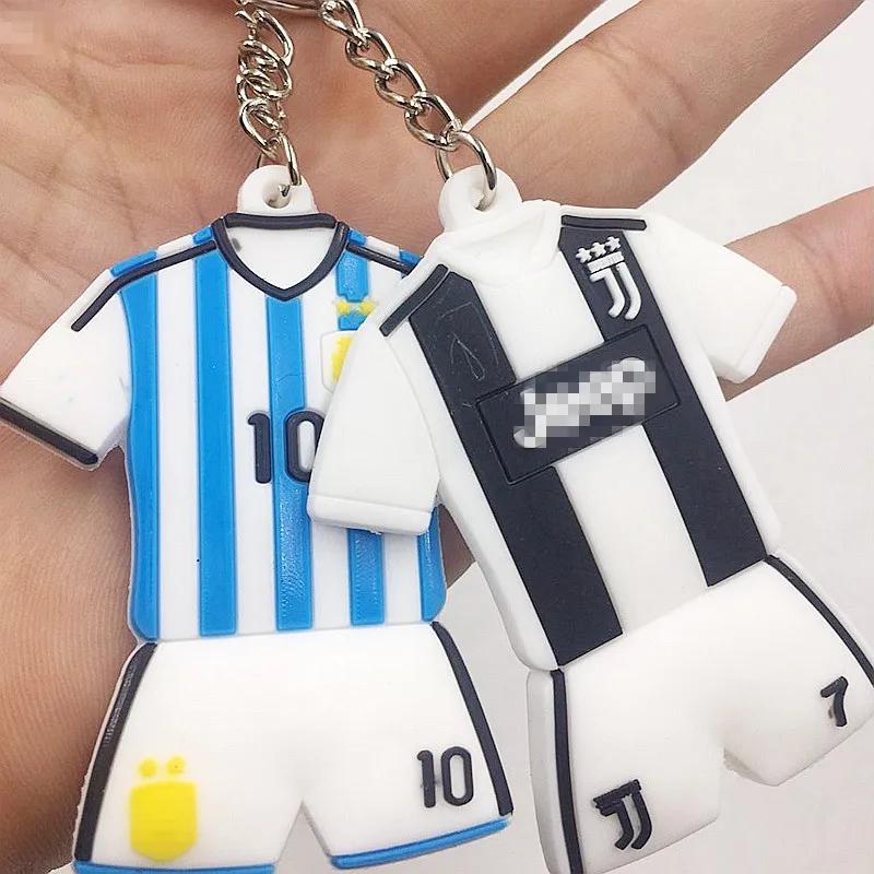 World Cup Gifts Mini Custom Logo Rubber Pvc Football Club Jersey T