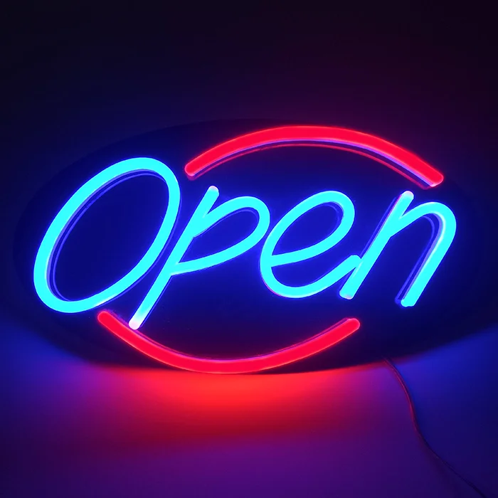 led neon light sign man cave bar open advertising sign from China