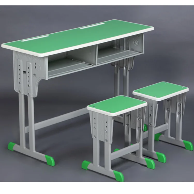 Cheap School Desk And Chair New Design Study Table For Student Double