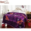 NEW! 100% polyester super soft purple color wholesale 2ply winter blankets