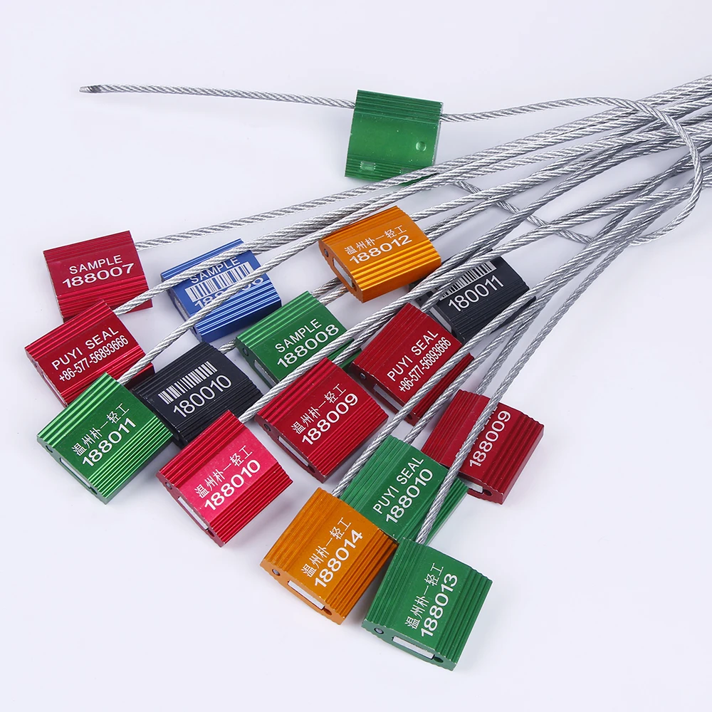 2.5mm one time used aluminum alloy stainless steel wire cable seal