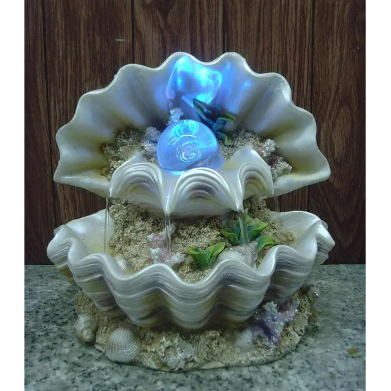 Indoor Decorated Seashell Water Fountain Resin Wedding Decor Buy