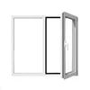 Double panel single open aluminum casement window