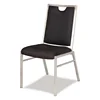 10 years supplier foshan factory hotel furniture wholesale stackable black iron banquet chairs