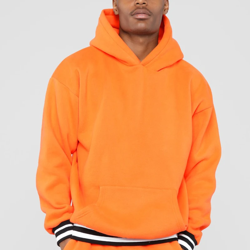 sudadera naranja hombre