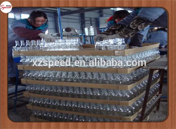 150ml Mini Clear Square Glass Bottle with Cork Top