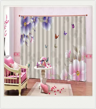 Sheer Curtain Fabric Living Room Bedroom Heat Insulation Blackout