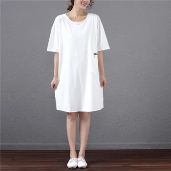 white tee shirt dress plus size