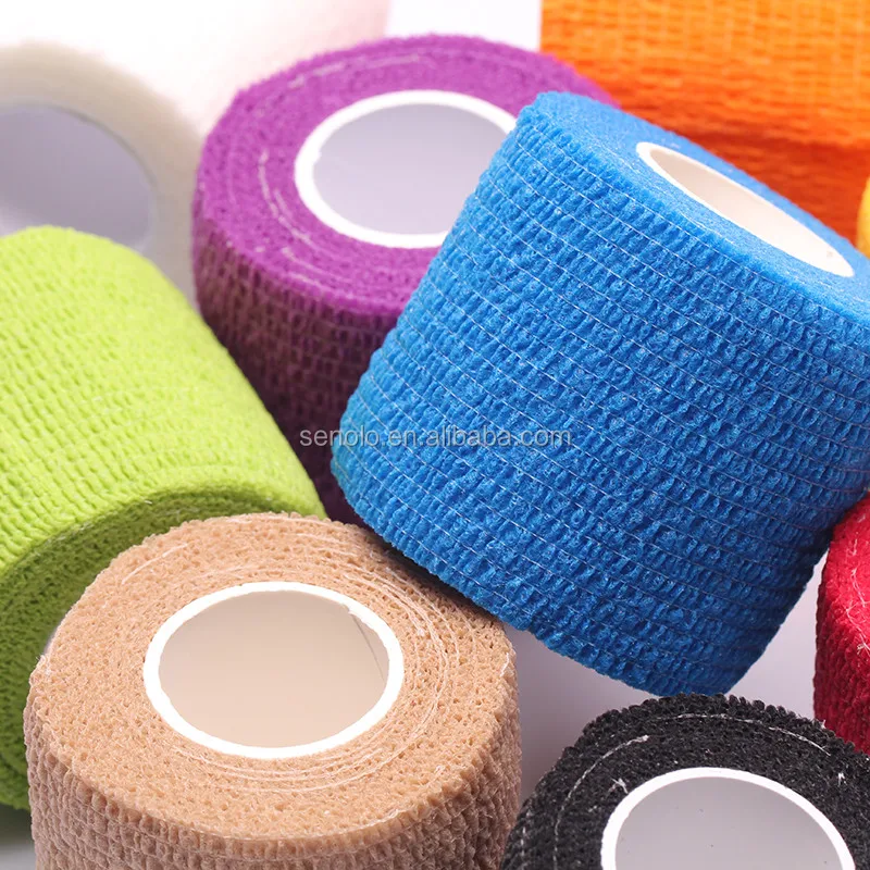 Colored Elastic Bandage Nonwoven Elastic Self Adhesive Adherent Wrap